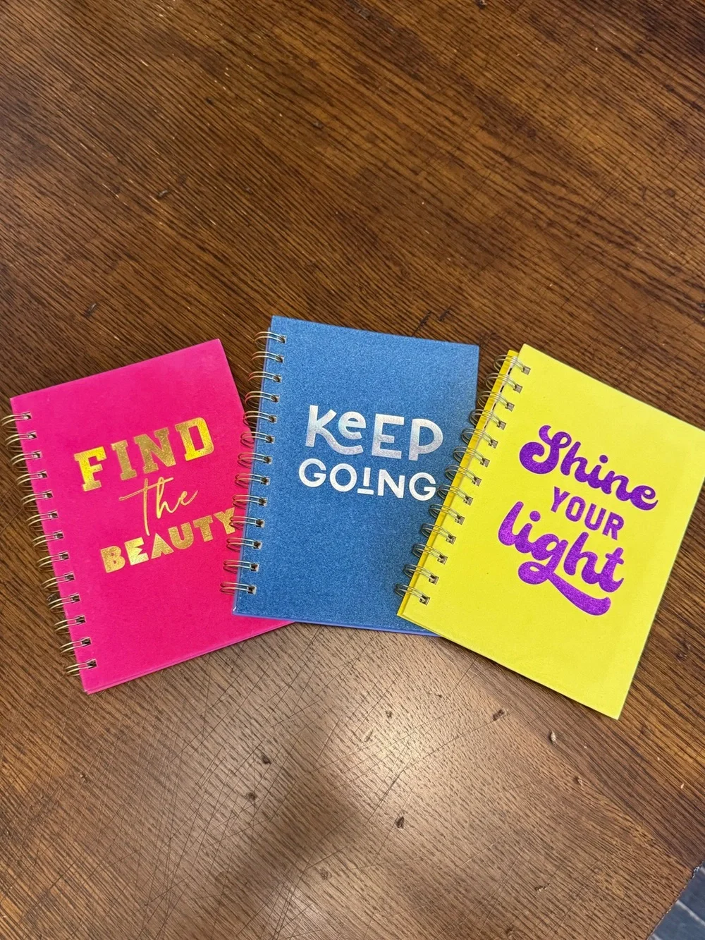 Spiral Bound Velvet Notebooks | 3-Pack | Brand New‎